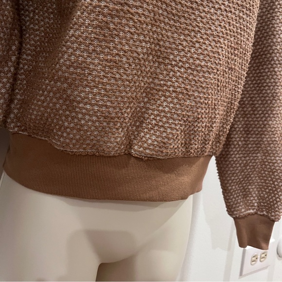 Marine Layer Brown Textured Crewneck Sweater - Picture 5 of 8